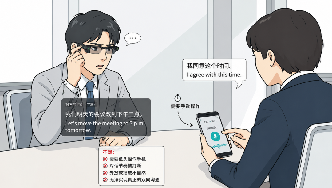 翻译与对话场景示意